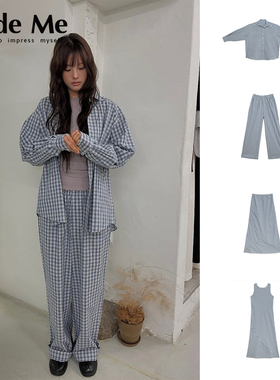 Baserange 国内现货 格纹系列连衣裙半身裙衬衫长裤 CodeMe买手店