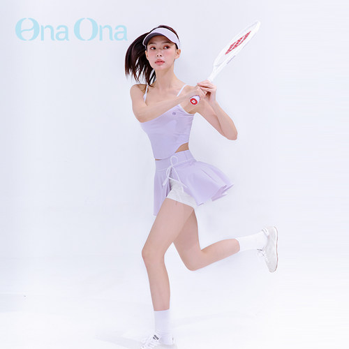 OnaOna蝴蝶结网球裙