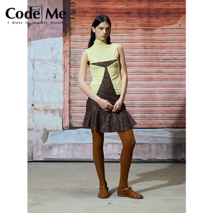 Near4rest 国内现货 棕色蕾丝波浪短裙CodeMe买手店