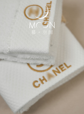 MOON慕空间样板房衣帽间摆件卫生间浴室毛巾方巾组合小香风装饰品