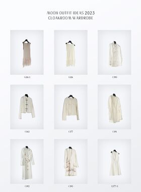 MOON慕空间样板房衣帽间卧室衣柜衣服摆件外套连衣裙道具软装饰品