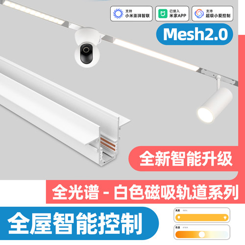 智能mesh2.0新款白色-磁吸轨道灯