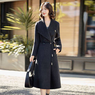 年轻款双面羊绒毛呢大衣女款外套高级感秋冬2025新款时尚洋气高端