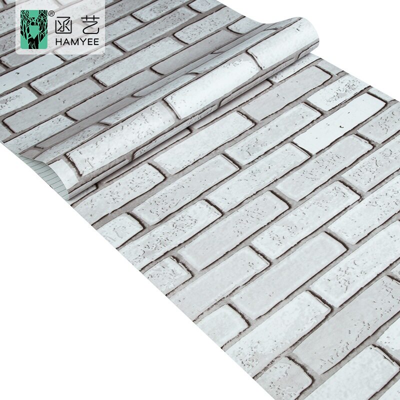 厂家直销仿真砖纹墙纸壁纸防水贴纸自贴墙布纸3d立体墙贴自粘