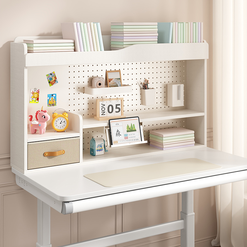 【配件链接】儿童学习桌上书架可折叠阅读架简易收纳筐LED护眼灯