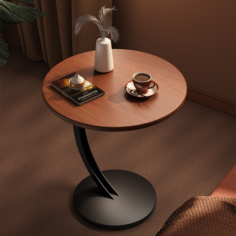 小桌子茶几家用客厅沙发边几阳台休闲 小圆桌置物架出租屋床头边