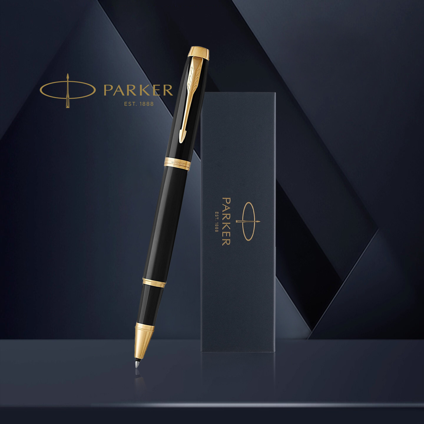 【生日礼物】PARKER/派克IM金夹宝珠笔男士高档送领导送老师礼物送朋友礼品签字笔商务年会礼品男女刻字