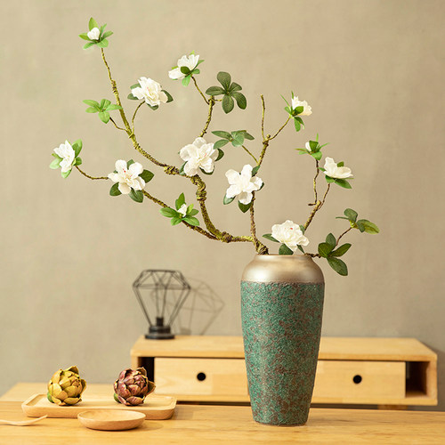 映山红仿真造型家居中式禅意花束