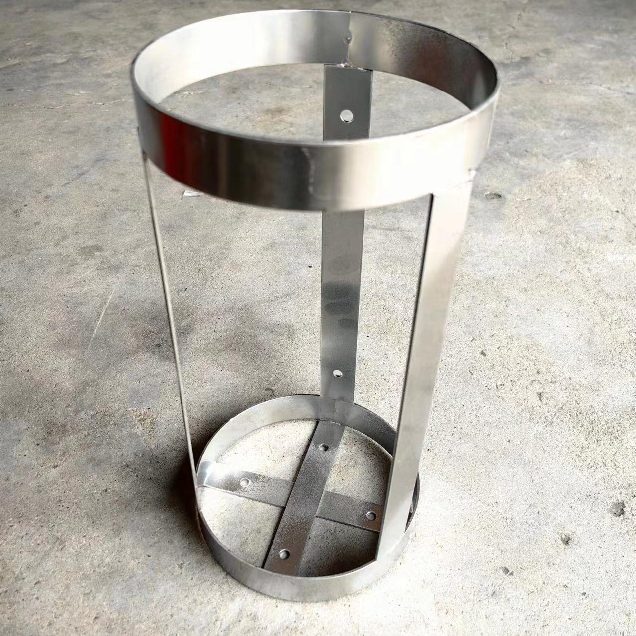 不锈钢灭火器固定架圆桶圆筒支架2公斤4公斤船用挂架子车载固定架