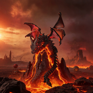 3D打印玩具飞龙关节灵活可动儿童玩具圣诞礼物夜光恐龙动物超大号