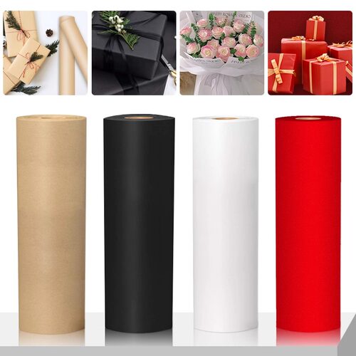 30米加厚红色牛皮纸卷筒手工制作礼品高级鲜花包装纸礼盒包装用纸_虎窝淘