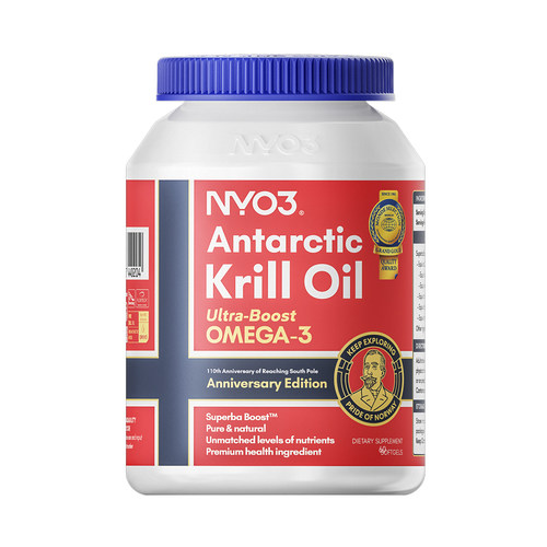 NYO3 挪威进口南极阿蒙森磷虾油60粒 56%磷脂深海鱼油omega3版