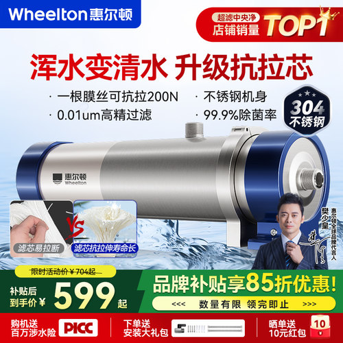 惠尔顿中央超滤净水器真0.01微米