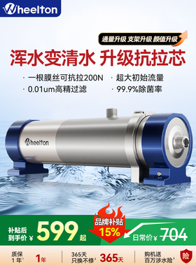 惠尔顿超滤PVDF中央净水器家用型净水器家用自来水过滤水管道农村