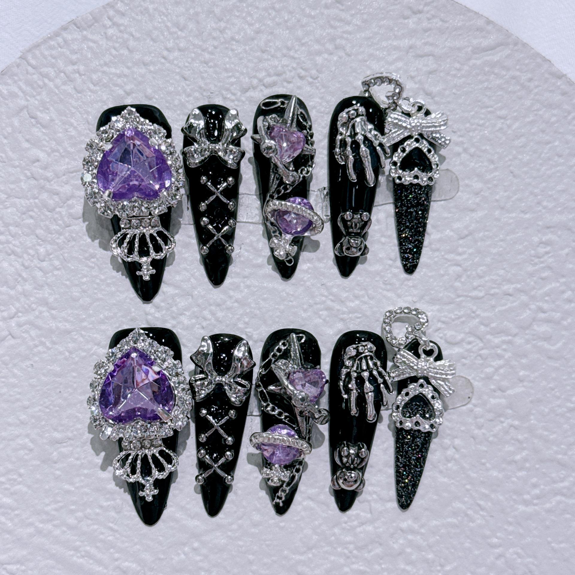 〖东京〗量产型美甲 y2k辣妹穿戴甲可拆卸反复穿戴指甲贴片