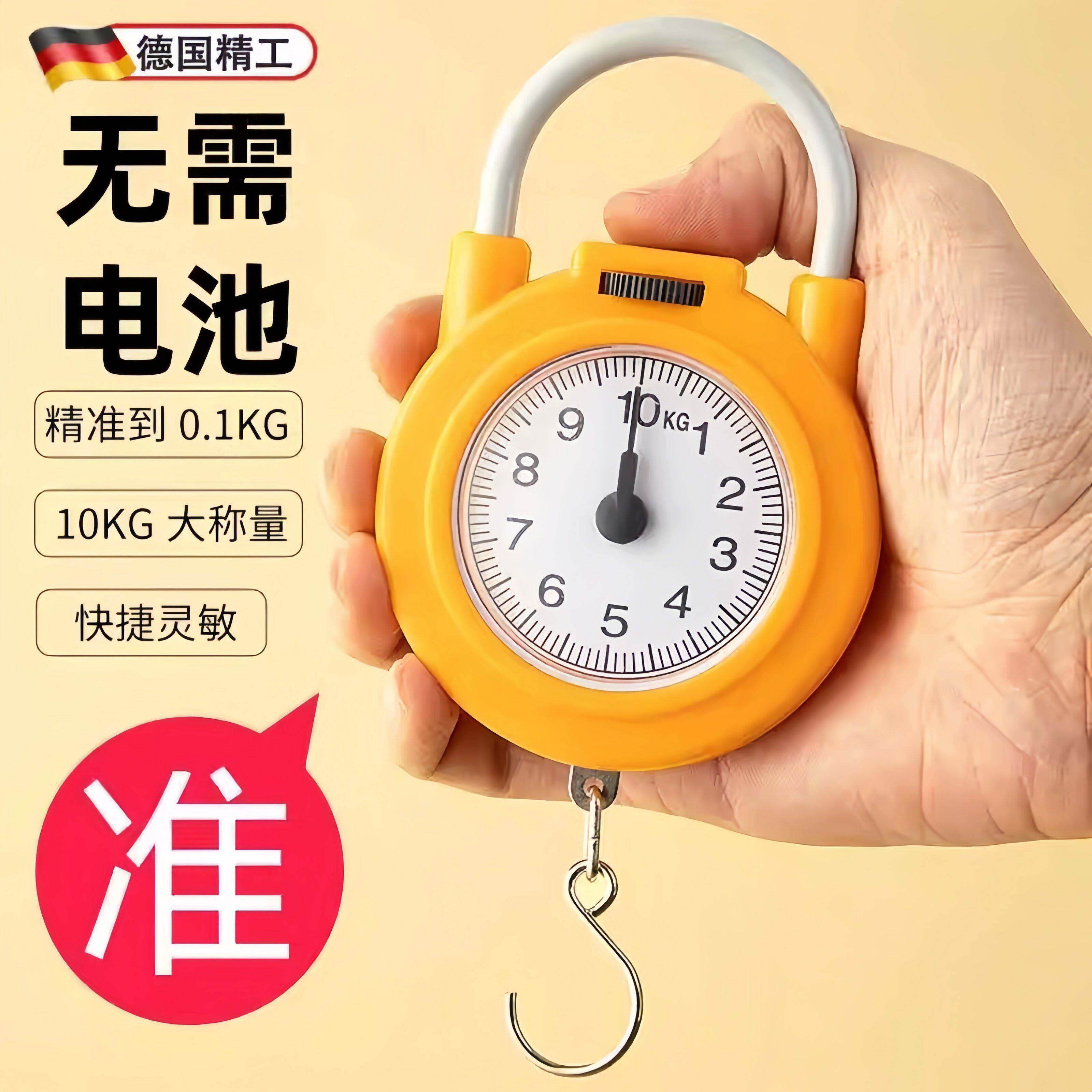 弹簧秤高精度手提称便捷式家用随身带小勾称小型手提多功能电子秤