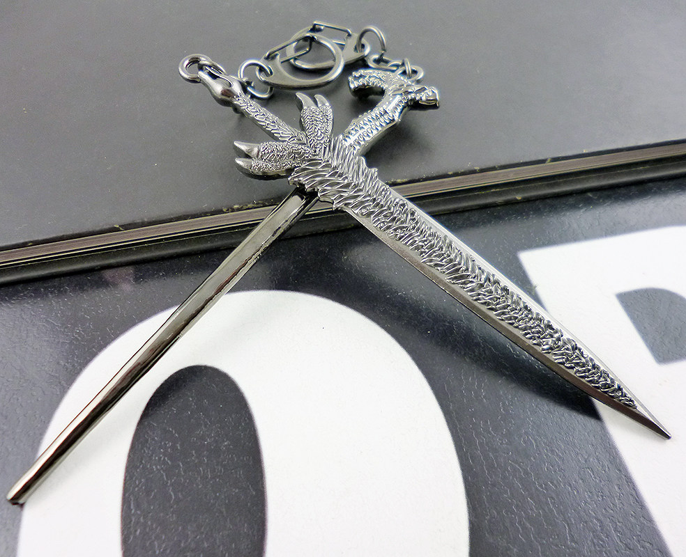 鬼泣5钥匙扣 但丁尼禄v魔剑拐杖武器模型游戏周边饰品挂件礼物酷