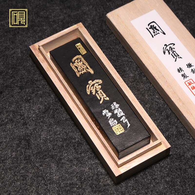 正宗曹素功徽墨国宝 油烟101古法油烟墨徽墨墨条砚墨锭书法绘画作品徽墨古法技艺墨块墨条文房四宝 售价一条 - 实物图