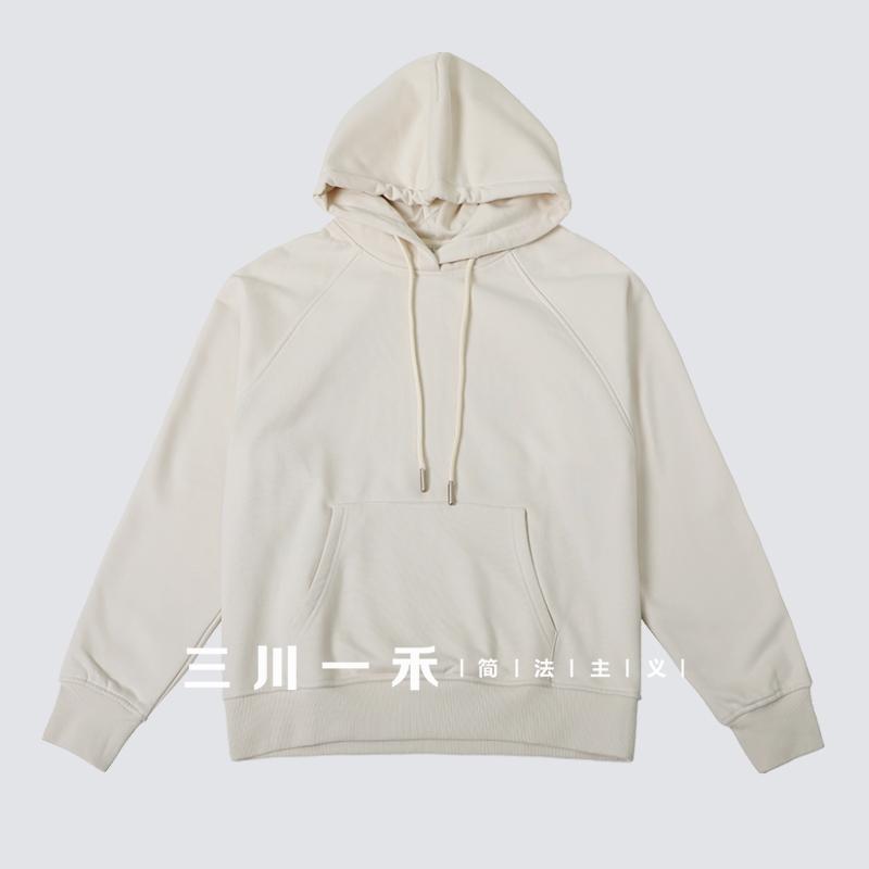 女士连帽宽松水洗卫衣