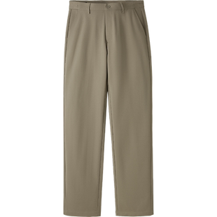 HLA/海澜之家轻商务大码休闲裤25秋冬纯色简约直筒合体卡其裤子男