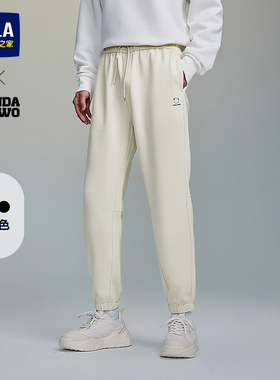 HLA/海澜之家panda wowo熊猫休闲裤25秋季新松紧腰窄脚弯刀裤子男