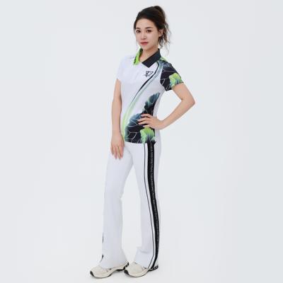 佳木斯健身操荷花速干衣贞贞郭峰老师同款夏季套装罗马裤透气佳操