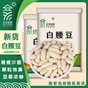 云南新货白腰豆白豆豆米煲汤商用家用软糯小白豆干豆食用散装农家