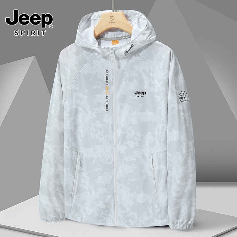JEEPSPIRIT防晒衣情侣速干冰丝