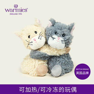 WARMIES小猫抱抱抱枕毛绒玩具儿童安抚睡眠玩偶娃娃生日礼物女生