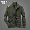 JEEP SPIRIT Jeep Fleece Easy Cardigan coat spring and autumn men's wear leisure time Fleece Sweater