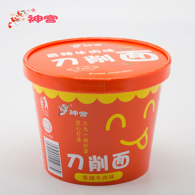 神宫香辣牛肉味爽滑非油炸刀削面图片