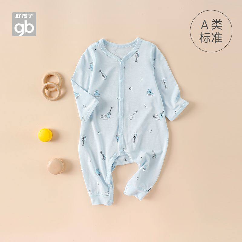 gb婴儿a类连体衣空调服夏季薄款