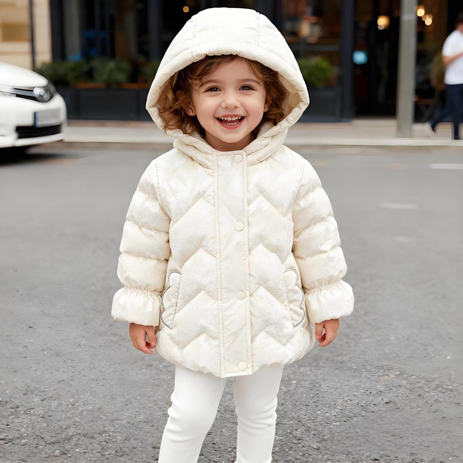 好孩子GB女童a类羽绒服新款连帽