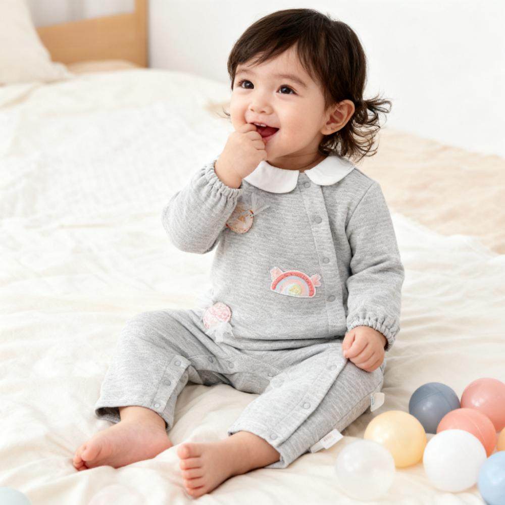 好孩子GB婴儿a类亲肤哈衣女宝宝