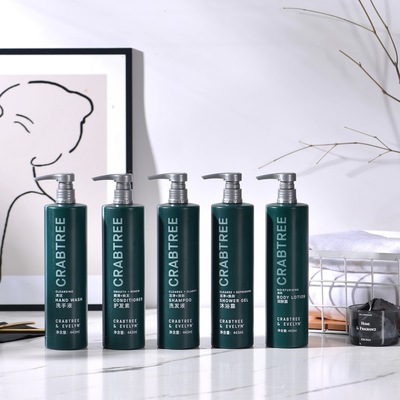 希尔顿酒店CRABTREE瑰柏翠野苹果洗发水护发沐浴润肤洗手液443ml