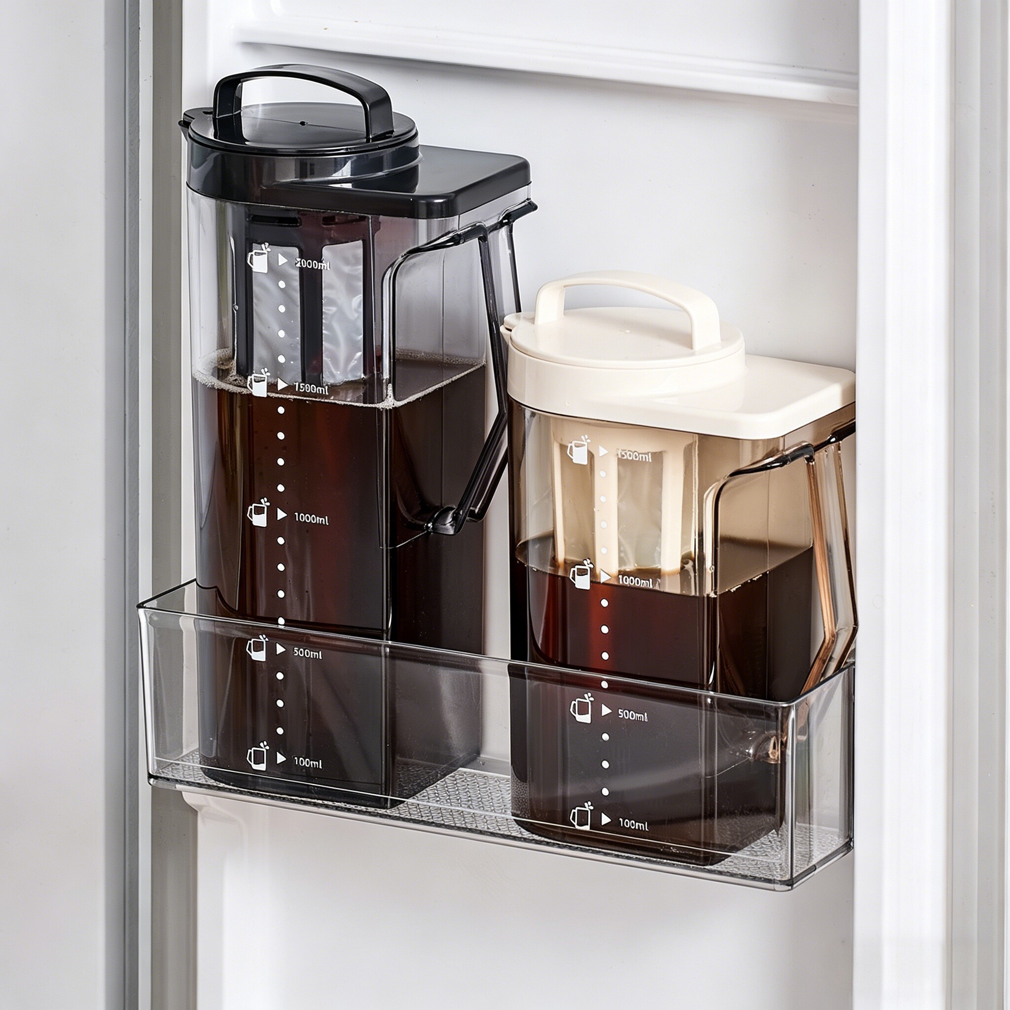 咖啡冷萃壶家用冰箱冷藏冷水壶大容量冷泡水果茶壶耐高温冷萃瓶子 - 实物图