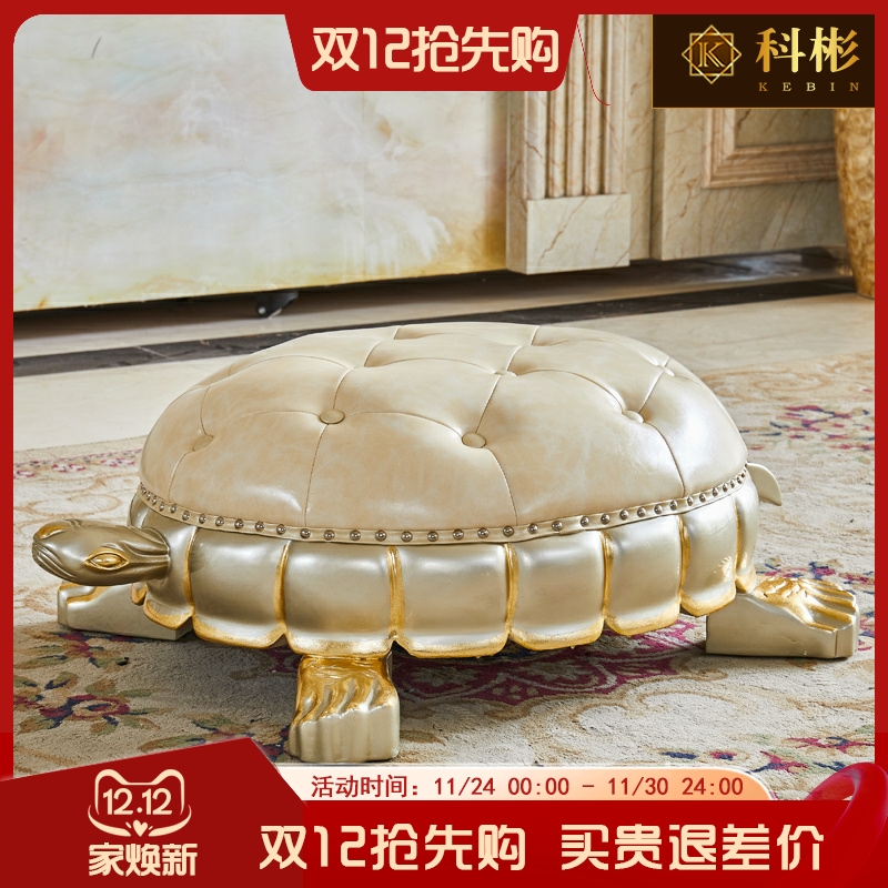 欧式凳全实木手工雕刻水性漆