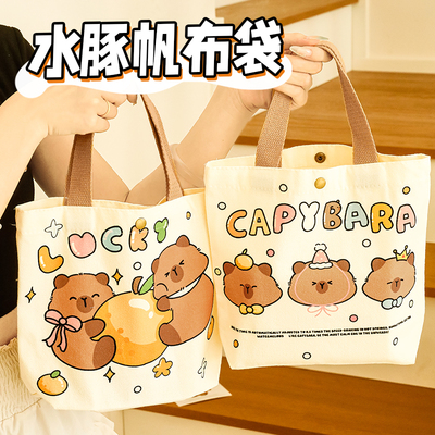 可爱水豚礼品袋子小学生奖品