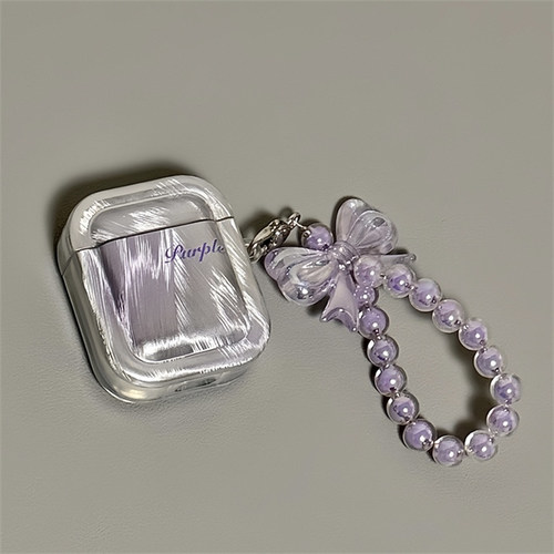 适用苹果iPhone晕染英文耳机套