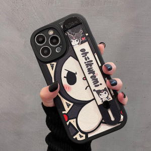 卡通库洛米适用iphone14promax苹果13手机壳12pro硅胶套13腕带新款11支架xr情侣男女x全包防摔小众女十四plus