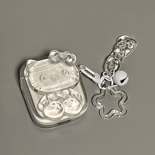 适用苹果iPhone水晶KT蓝牙耳机套