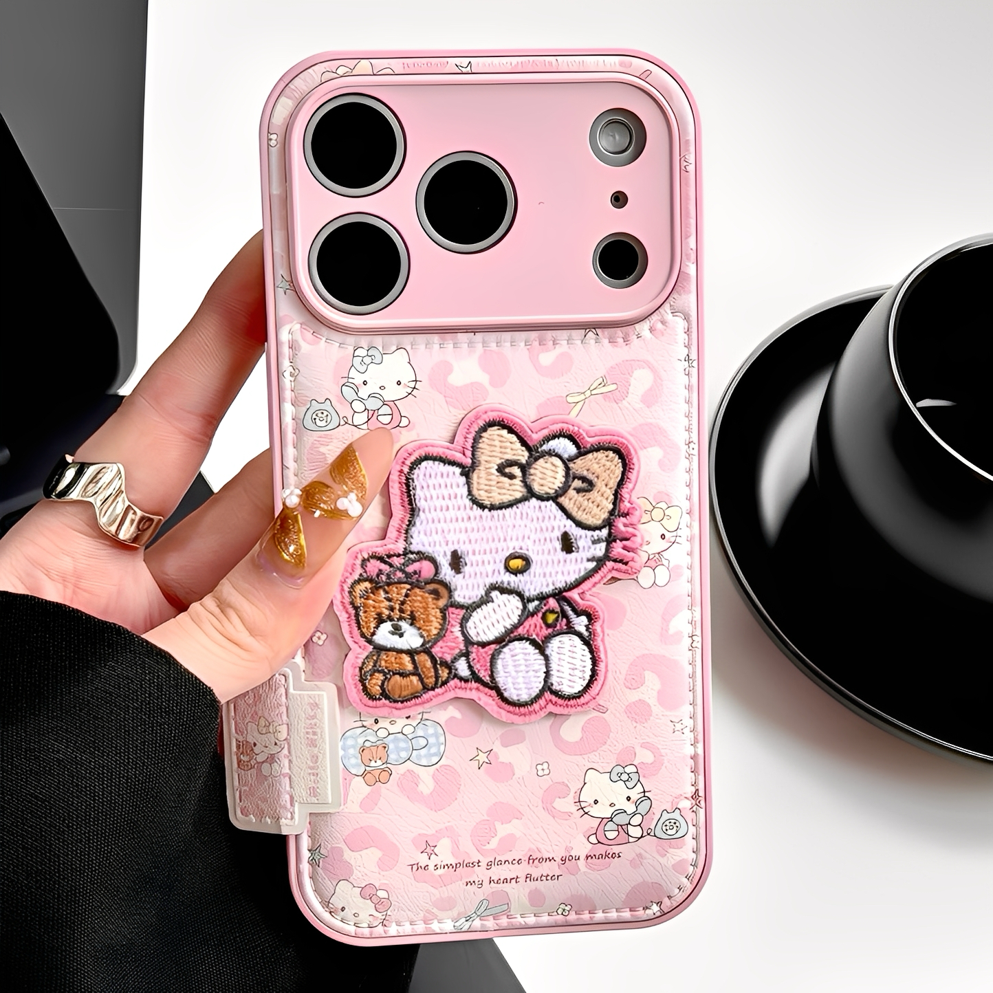 适用iPhone苹果豹纹KT猫手机壳