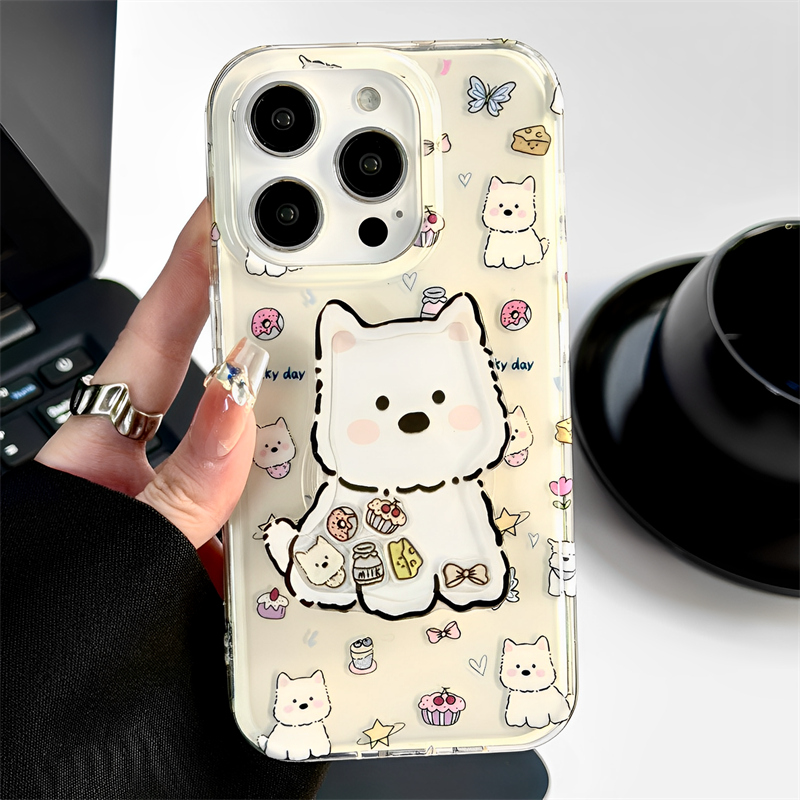 适用苹果iPhone西高地狗狗手机壳