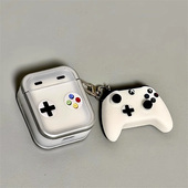 适用Airpods4耳机保护套电镀游戏手柄苹果耳机套AirPods1 pro保护壳磨砂带吊坠airpods新3代蓝牙耳机壳女 2代