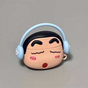 适用Airpods Pro耳机保护套搞怪趣味可爱小新苹果耳机套AirPods1/2代保护壳动漫卡通airpods新3代蓝牙耳机壳