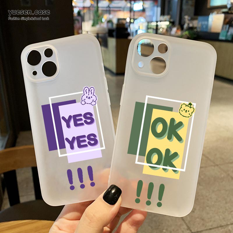 情侣款手机壳字母YESS