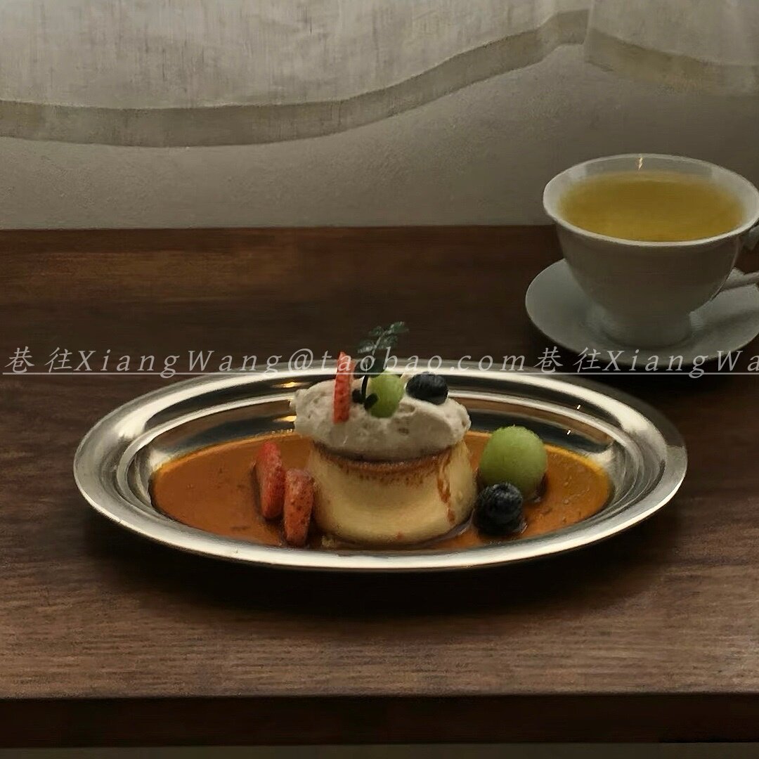 不锈钢椭圆蒸鱼盘烧烤盘