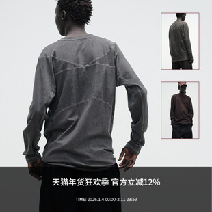 ATTEMPT AW25 襻膊设计长袖T恤