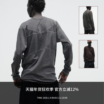 ATTEMPT AW25 襻膊设计长袖T恤