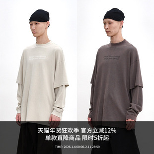 ATTEMPT SS25 假两件长袖T恤